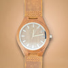Men's Wooden Watch with Leather Strap