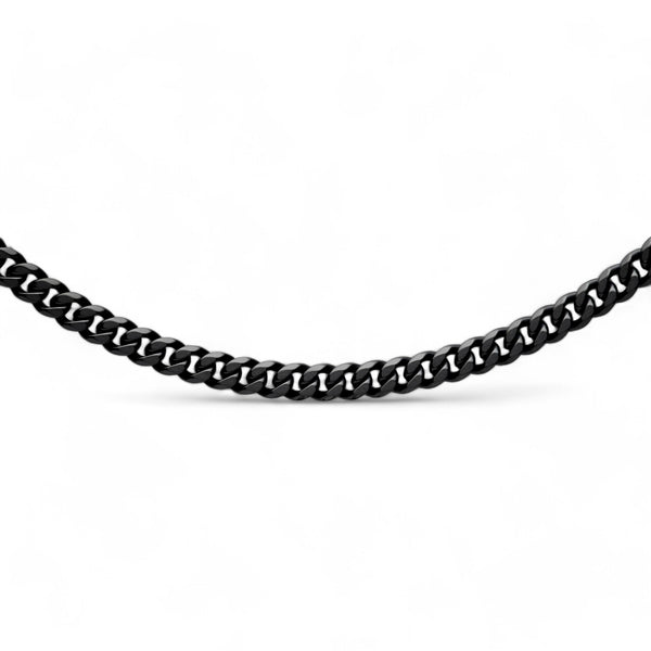 Steel Figaro Necklace with IP Plating