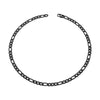 Steel Figaro Necklace with IP Plating