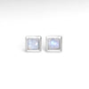 Sterling Silver Square Push-Back Earrings
