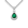 Sterling Silver Pear Shape Pendant