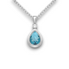 Sterling Silver Pear Shape Pendant