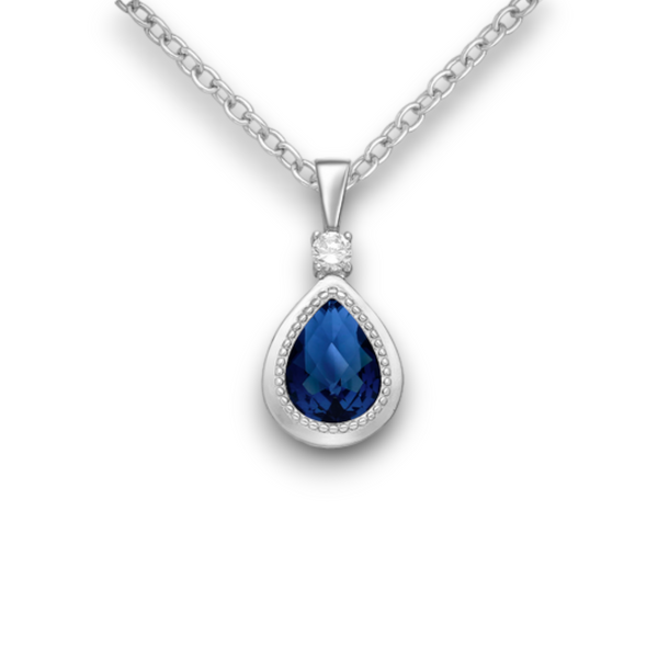 Sterling Silver Pear Shape Pendant