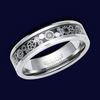 Tungsten Carbide Ring with Black Carbon Fibre Inlay - TUR151
