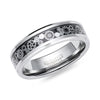 Tungsten Carbide Ring with Black Carbon Fibre Inlay - TUR151