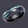 Tungsten Carbide Ring with Abalone Shell Inlay - TUR176