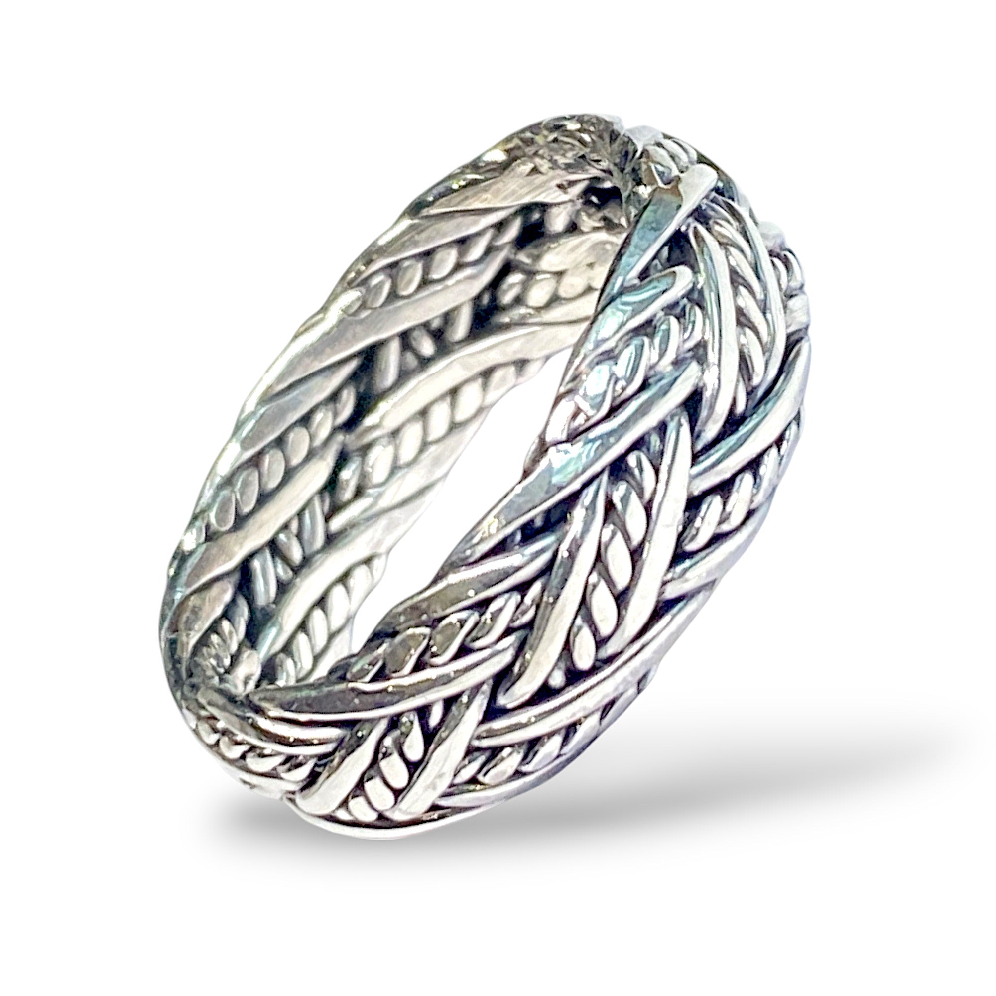 Plaited Silver Ring