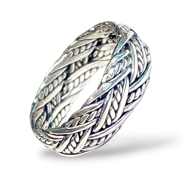 Plaited Silver Ring