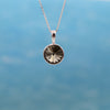 Sterling Silver Pendant Decorated with Fine Austrian Crystal