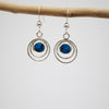 Silver Circle Hook Earrings