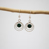 Silver Circle Hook Earrings