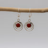 Silver Circle Hook Earrings