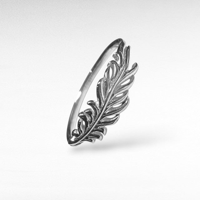 Sterling Silver Feather Ring