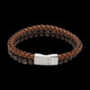 Brown Leather & Bead Bracelet
