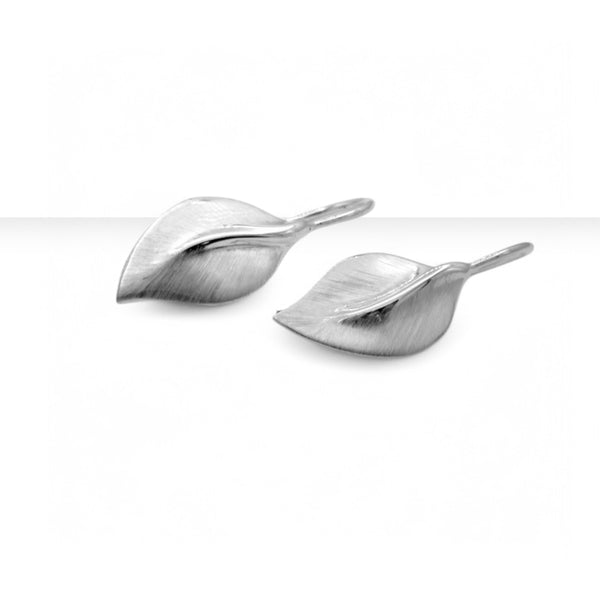 Sterling Silver Leaf Earrings