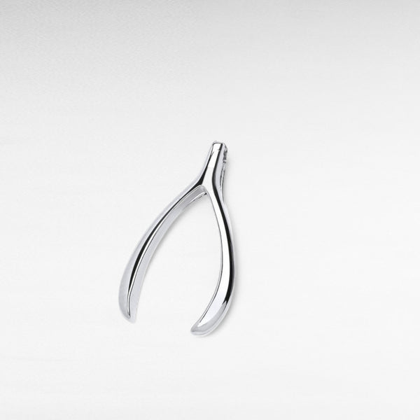 Silver Wishbone Pendant