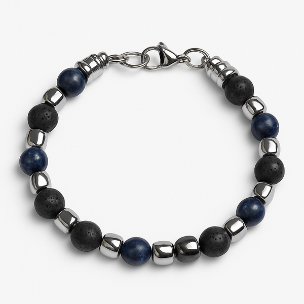 Stainless Steel and Bead Bracelet - LAB263
