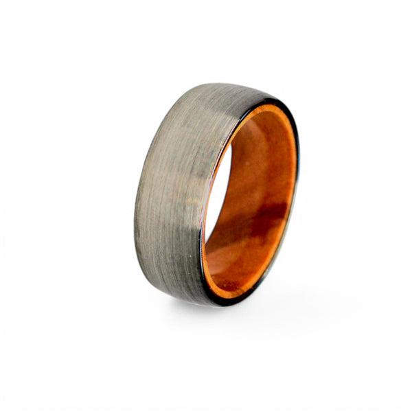 Tungsten and Wood Ring