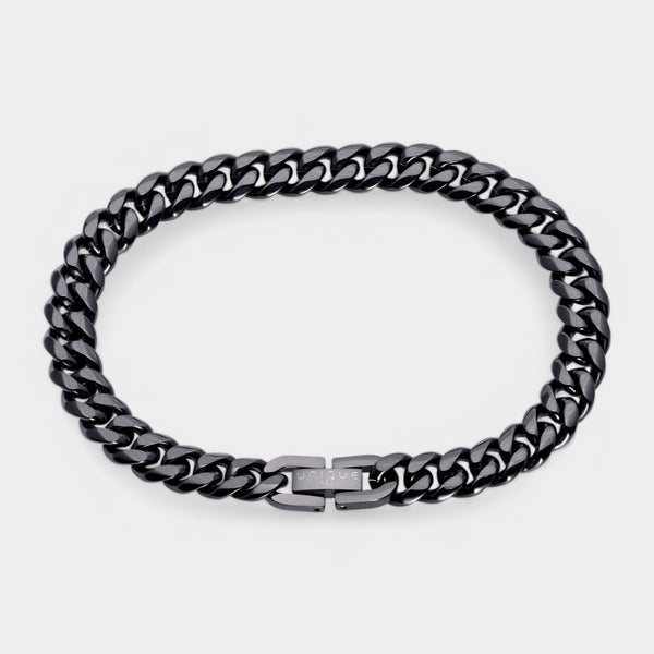Curb Chain Bracelet - Black