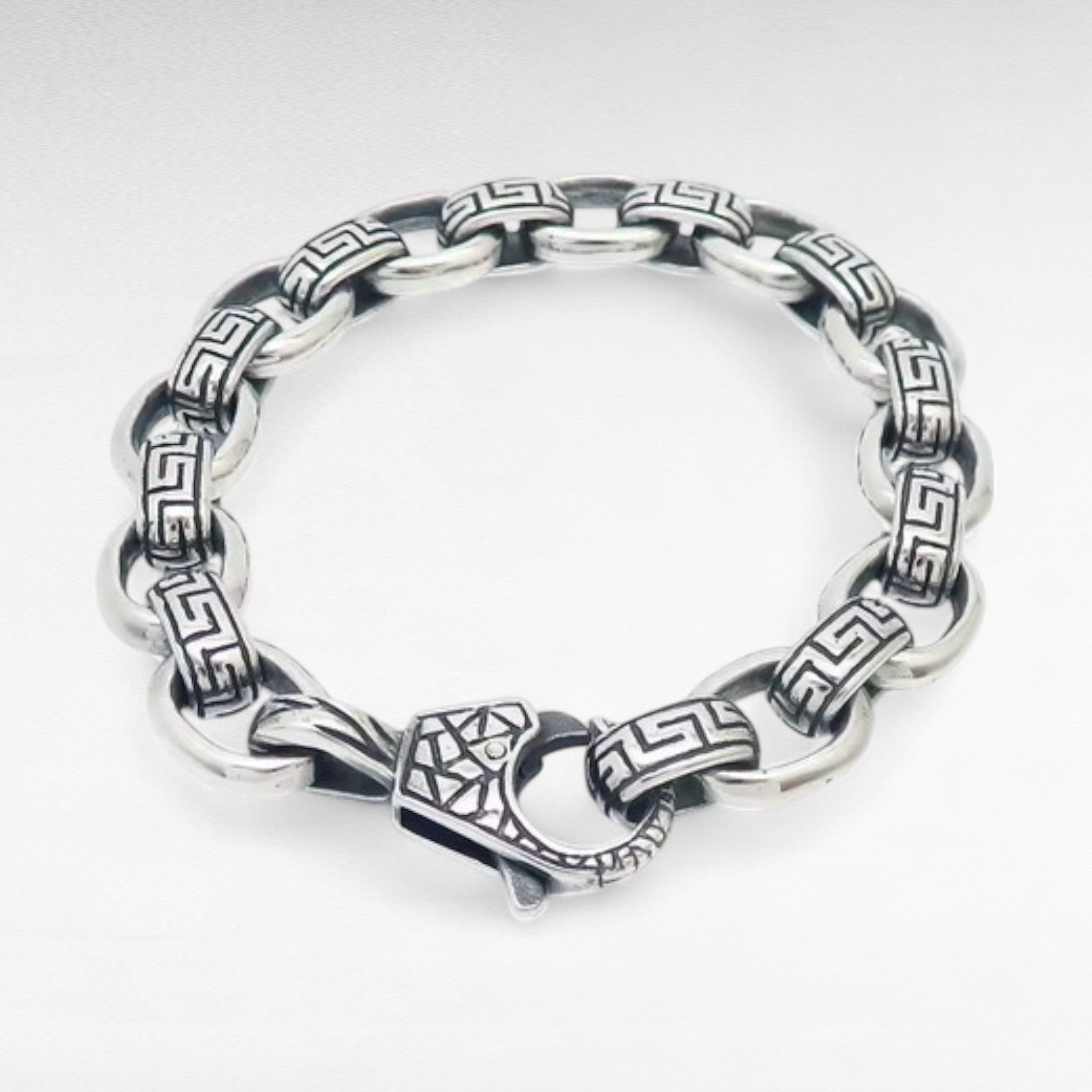 Stainless Steel Biker Chain Bracelet