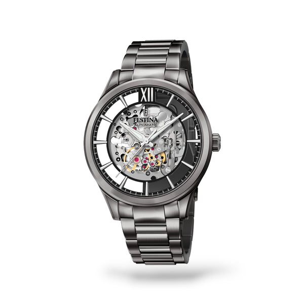 Festina Mens Automatic Skeleton Watch - F20632/1