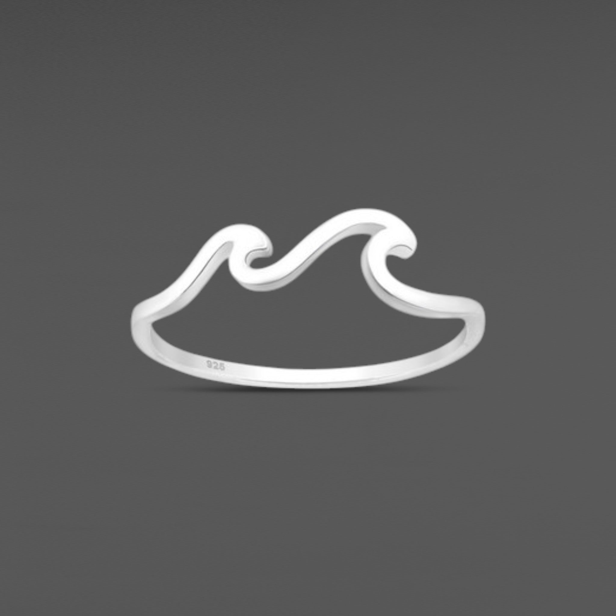 Sterling Silver Wave Ring