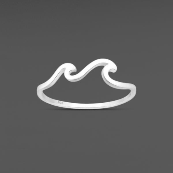 Sterling Silver Wave Ring