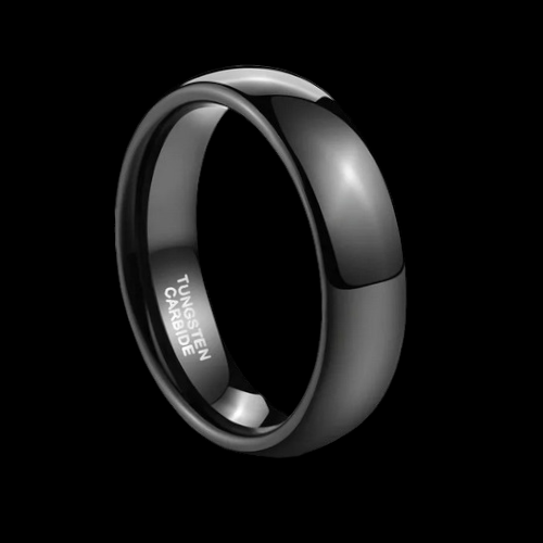 Polished Plain Band Ring - 6mm