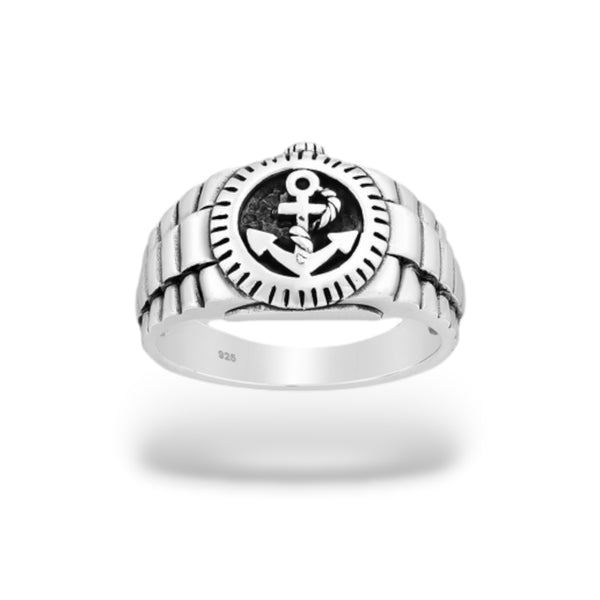 Sterling Silver Anchor Ring