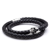Leather Skull Wrap Tribal Bracelet