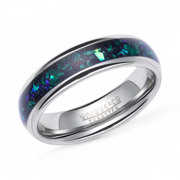 Tungsten Ring with Stone Inlay - TUR159