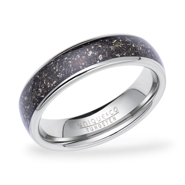 Tungsten Carbide Ring with Iron Ore Inlay - TUR182