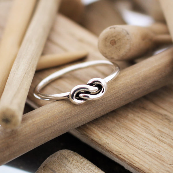 Sterling Silver Oxidized Knot Ring