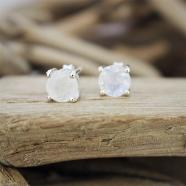 Moonstone Studs