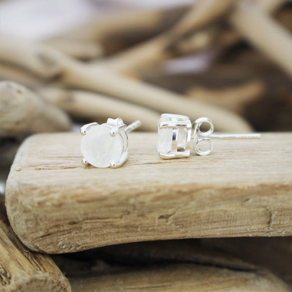 Moonstone Studs