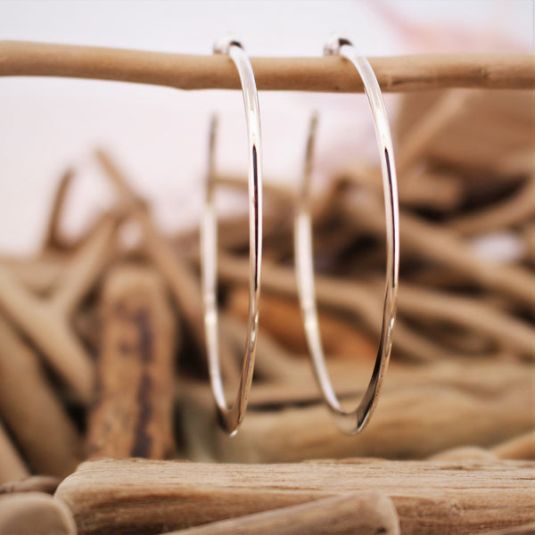 Flat Hoop Earrings