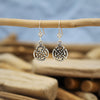 Silver Celtic Hook Earrings