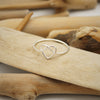 Silver Heart Knot Ring
