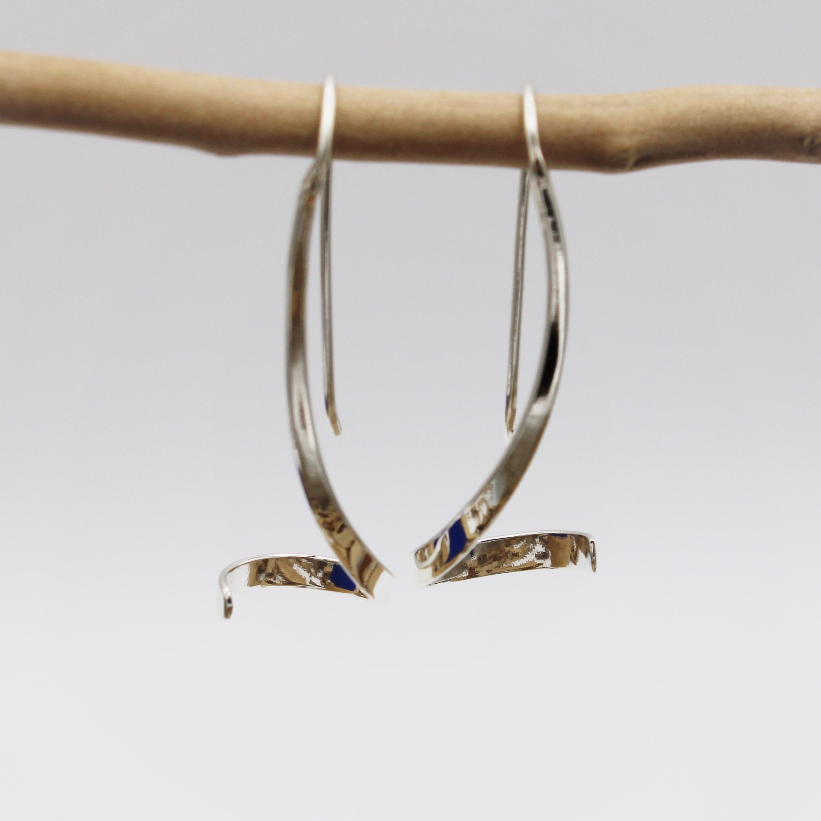 Silver Curl Earrings