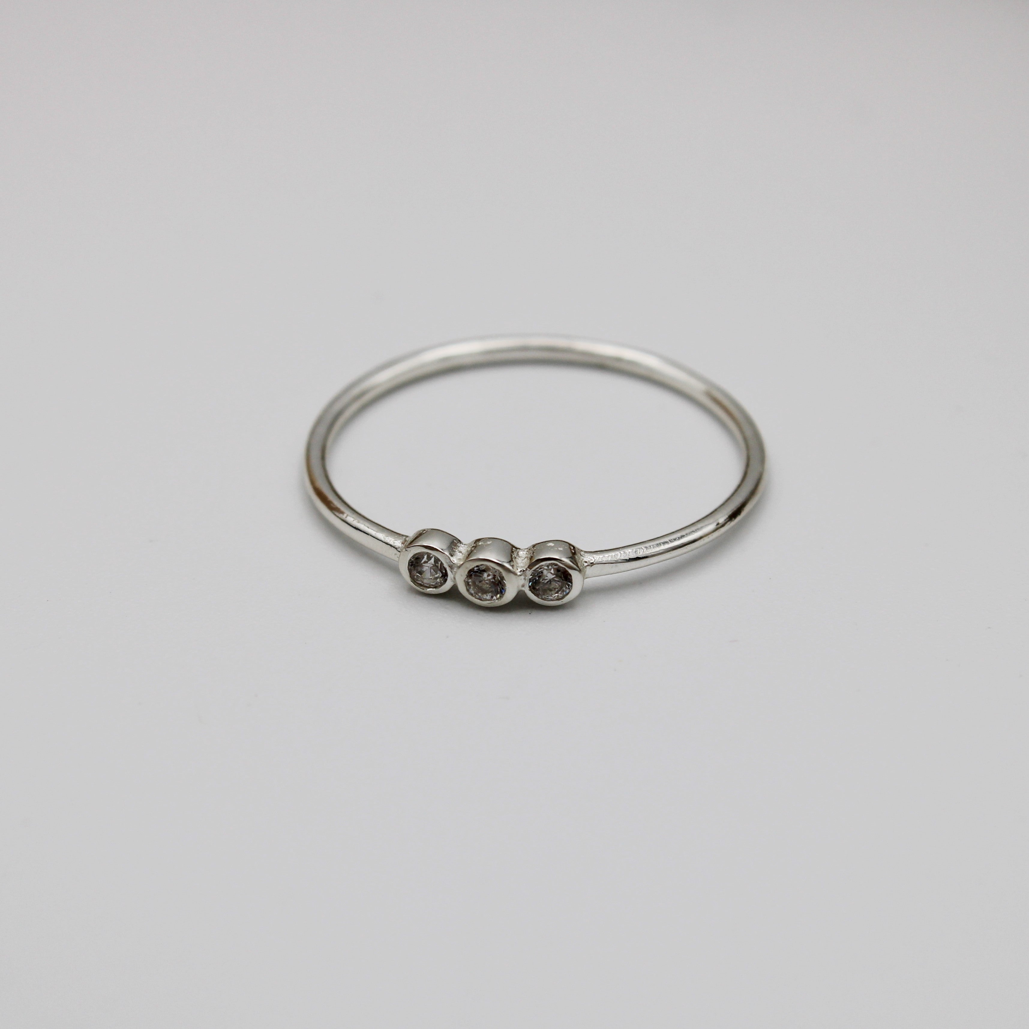 Triple CZ Ring
