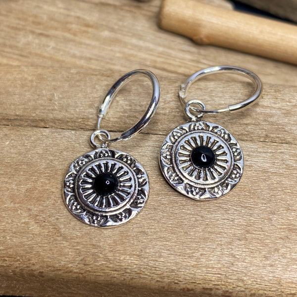 Mandala Hoop Earrings