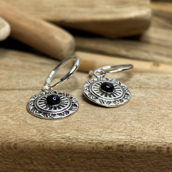 Mandala Hoop Earrings